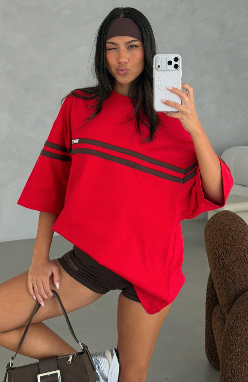Emmie Oversized Tee Red